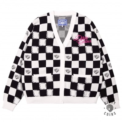 Dico Checkerboard Cardigan