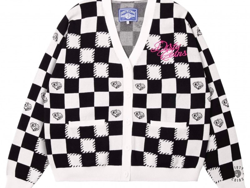 Dico Checkerboard Cardigan