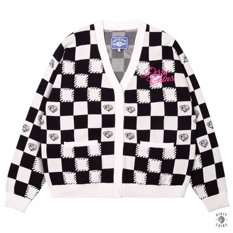 Dico Checkerboard Cardigan